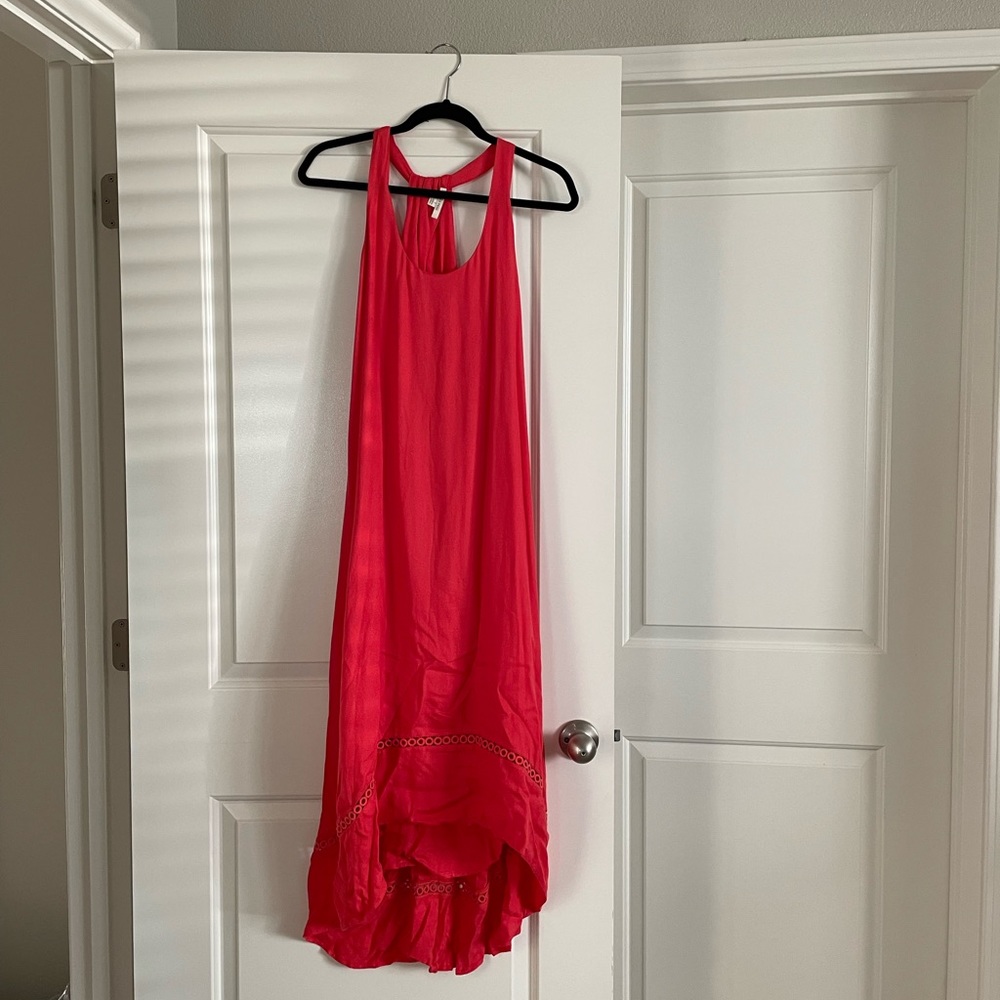 Ella Moss small coral high low dress
